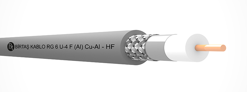 RG 6/U-4 F (Al) HF – (Cu/Al)